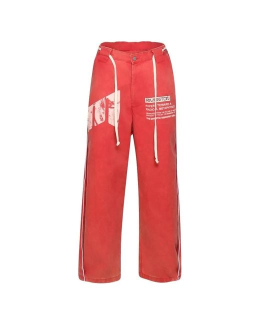RRR123 Red Logo Working Trousers for men