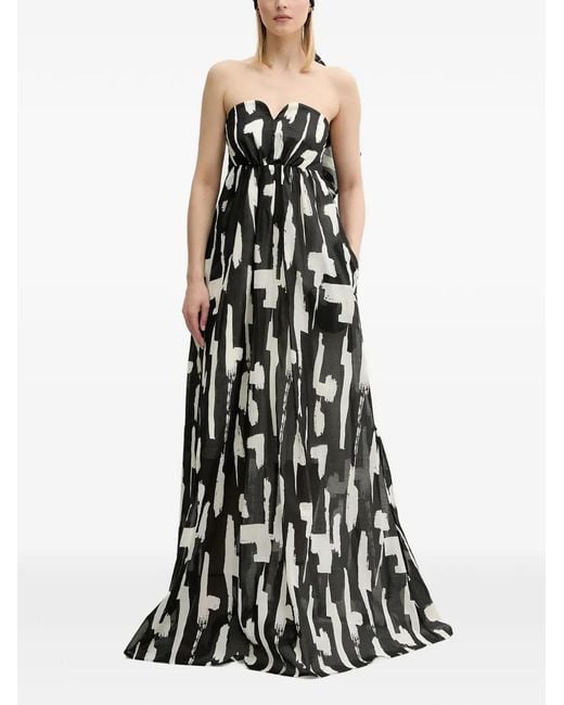 MMC Studio White Sweetheart-Neck Gown