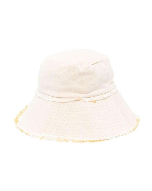 Ba&sh White Halba Cotton-blend Bucket Hat