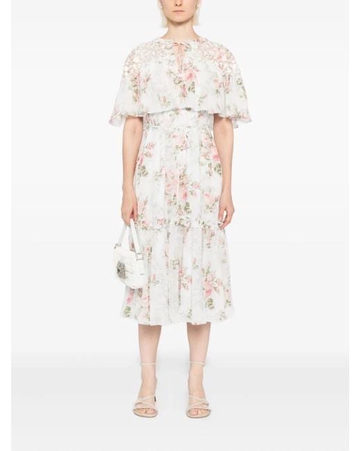 Needle & Thread White Carla Dress