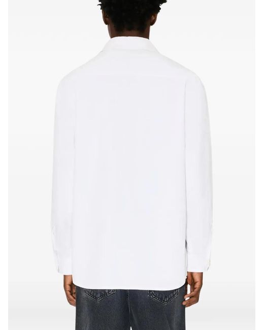 KENZO White Chedst-Pocket Shirt for men