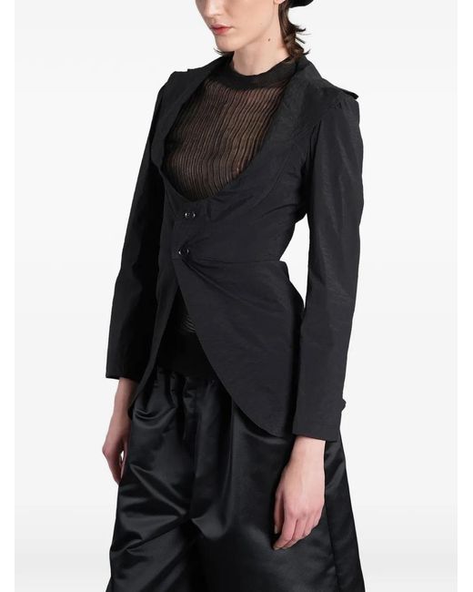 Junya Watanabe Black Cut-Out Tailored Jacket