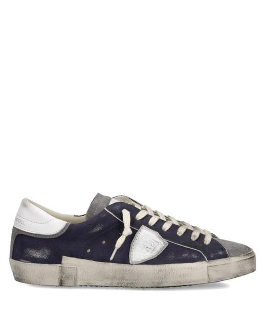 Philippe Model Blue Prsx Low Sneakers for men