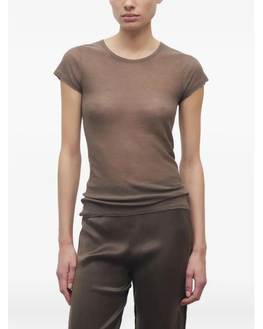 The Row Brown Keyla T-Shirt
