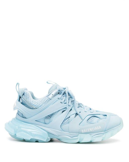 Balenciaga Track Sneakers Met Doorzichtige Zool in het Blauw | Lyst NL