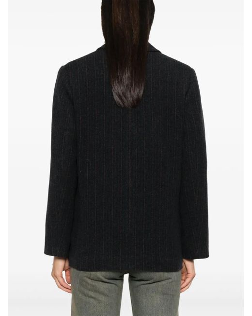 Isabel Marant Black Pinstripe Wool Blend Charlyne Blazer