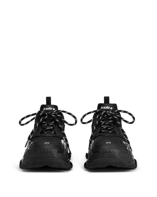 Balenciaga Triple S Chunky Sneakers in het Black