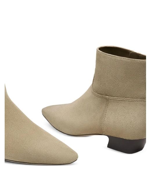 Stuart Weitzman White Stassi Suede Boots