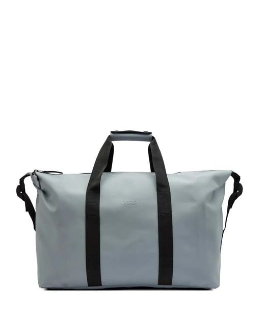 Rains Black Hilo Logo-Debossed Holdall for men