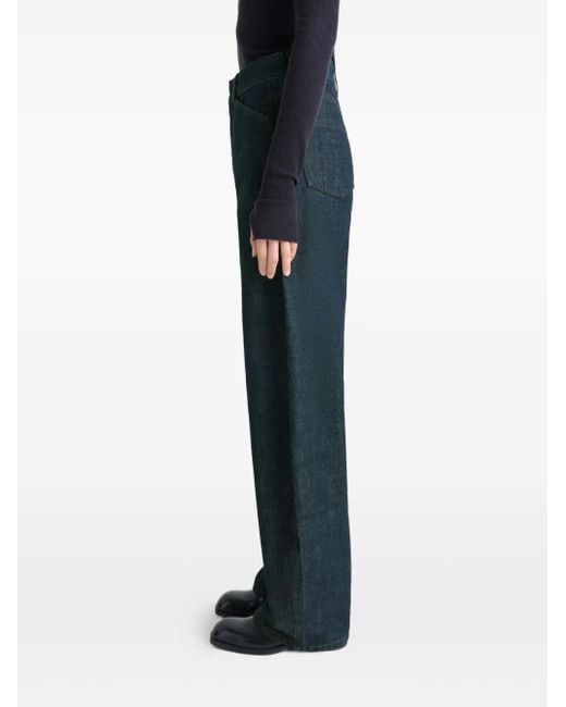 Jeans A Vita Alta di Lemaire in Blue