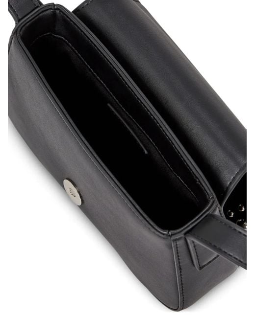 Karl Lagerfeld Black Mini Stud-Embellished Cross Body Bag