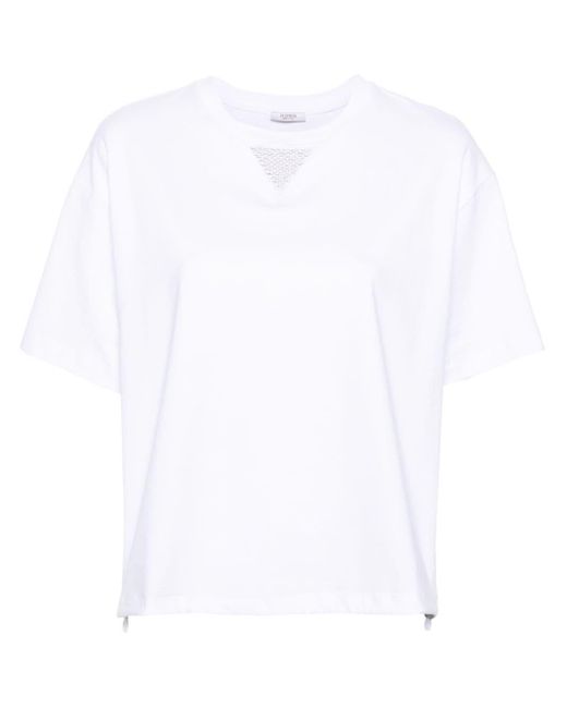 Peserico White T-shirt With Light Point