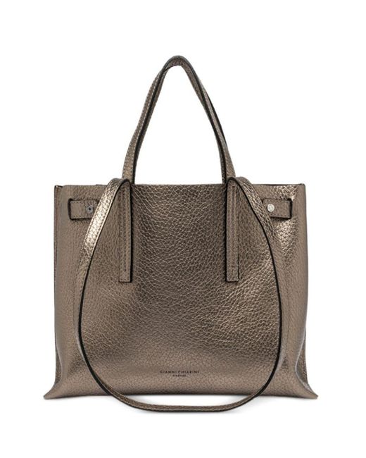 Gianni Chiarini Brown Altea Metallic Tote Bag