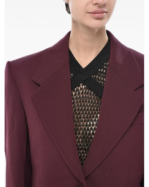 Off-White c/o Virgil Abloh Purple Meteor Cut-Out Blazer