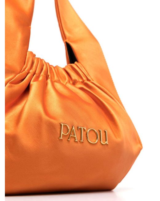 Patou Orange Le Biscuit Satin Tote Bag
