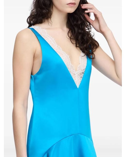 Abito Con Scollo A V di J.W. Anderson in Blue