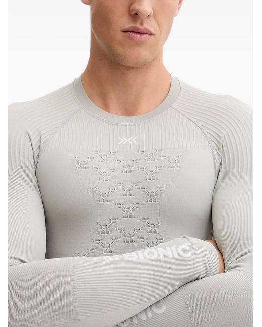 Top Traforato A Coste di X Bionic in Gray da Uomo