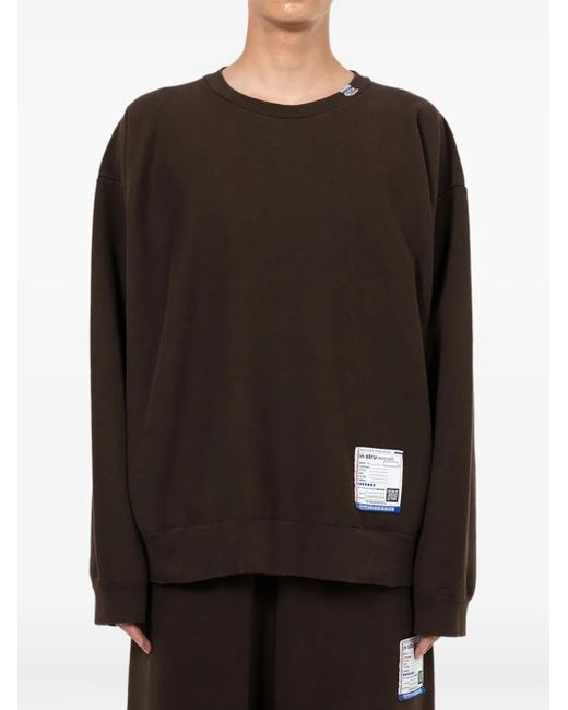 in・stru(men-tal) Brown Logo-Patch Sweatshirt for men