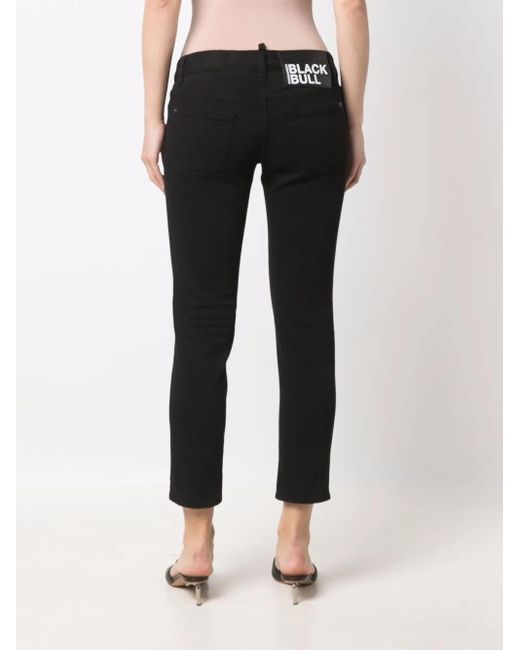 DSquared² Black 5 Pockets Pants