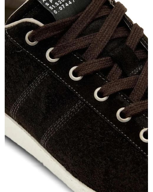 AllSaints Black Leon Suede Lace-Up Sneakers for men