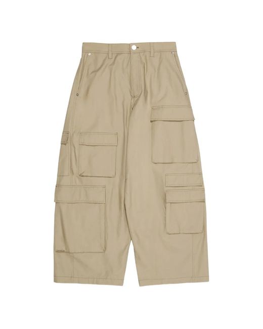 Bimba Y Lola White Cargo-Pocket Trousers