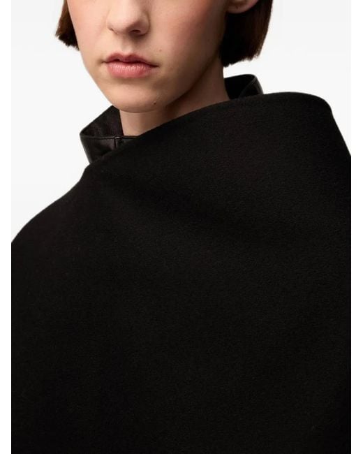 RETORI Black Virgin-Wool Cape