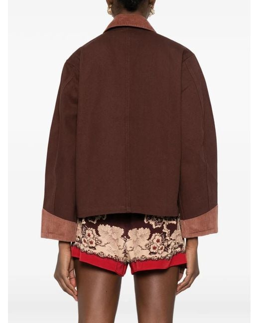 Bode Brown Pocket Corduroy Jacket