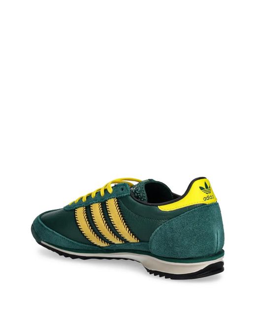 Adidas Green Sl 72 Og Three-Striped Sneakers