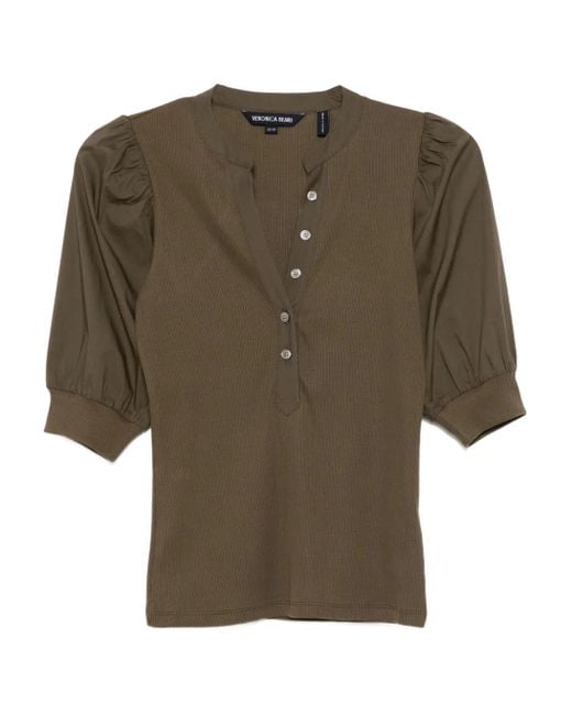 Veronica Beard Green Coralee Top