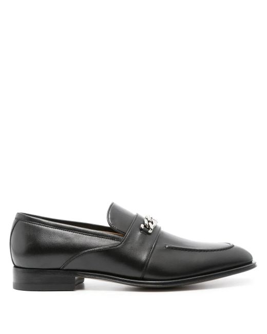 Gucci Black Leather Loafers for men