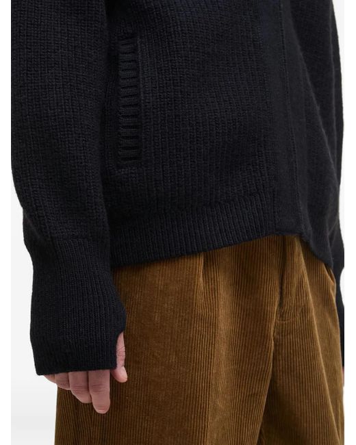Barbour Black Zip Knitted Cardigan for men