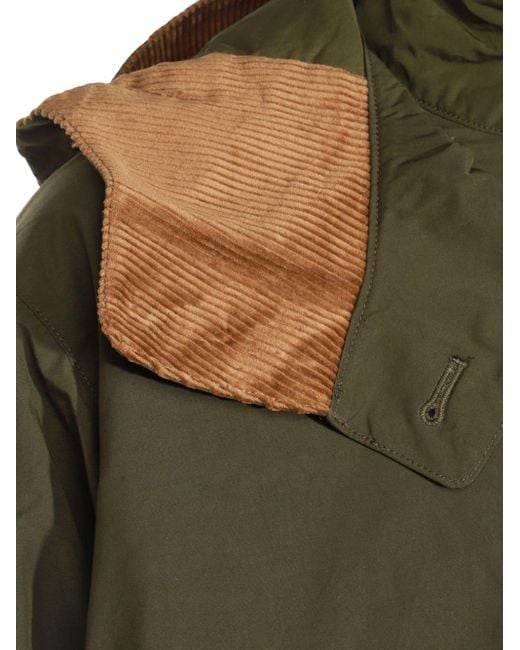 Barbour Green Zip-Up Parka for men