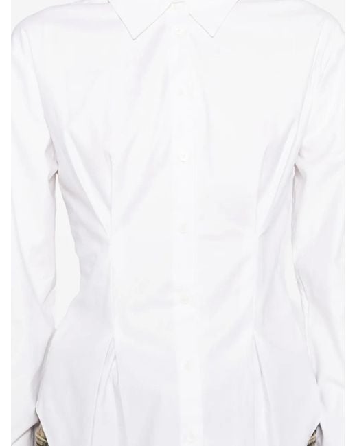 Reformation White Becker Shirt