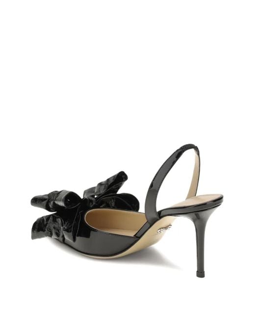 Mach & Mach Black Slingback-Pumps mit Schleife 85mm
