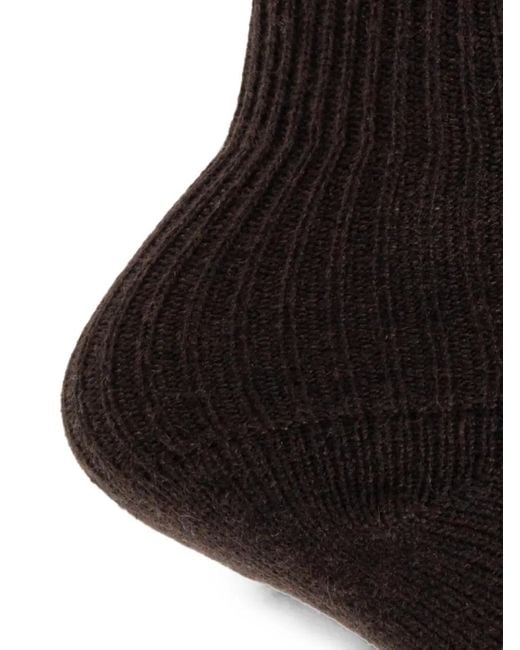 Lisa Yang Black Zera Ribbed Socks
