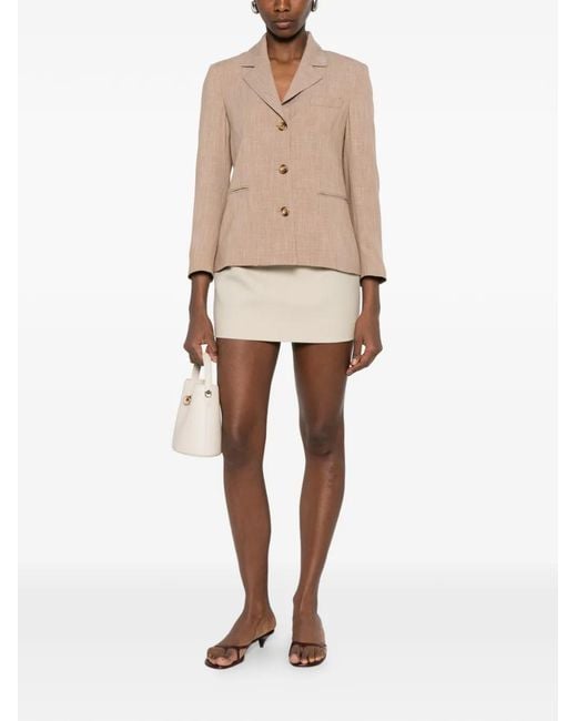 Liu Jo Natural Button-Up Blazer