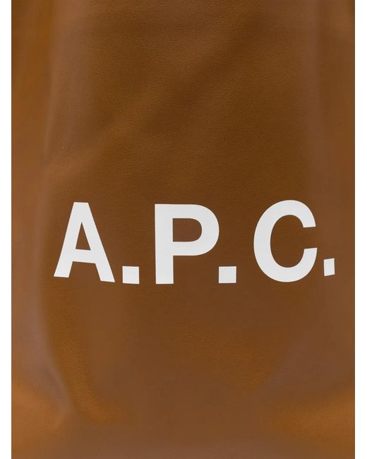 A.P.C. Brown Shopping Bag Ninon