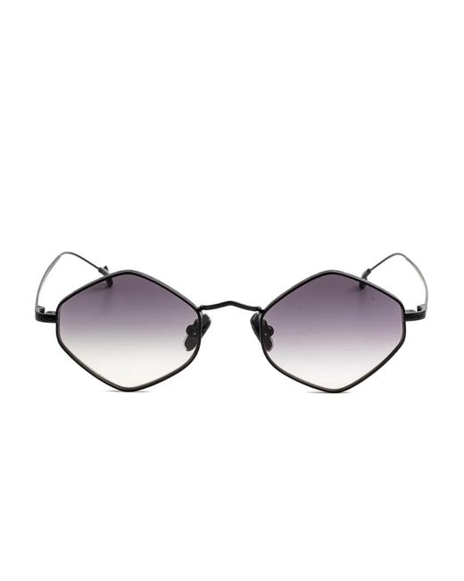 Eyepetizer Black Canar Geometric-Frame Sunglasses