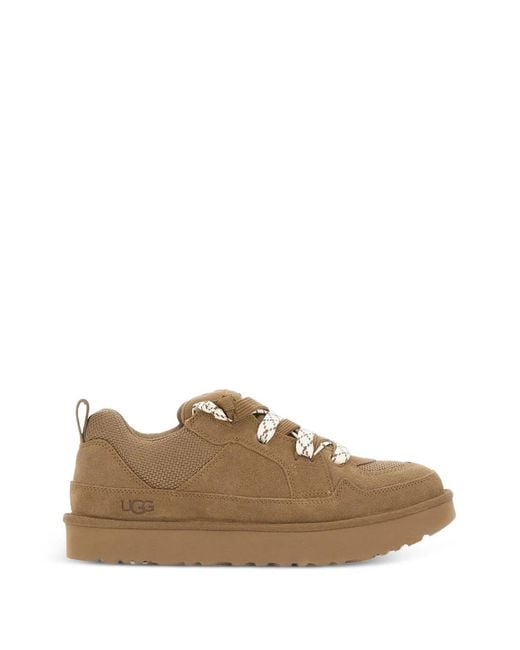 Ugg Brown Lo Lowmel Suede Sneakers for men
