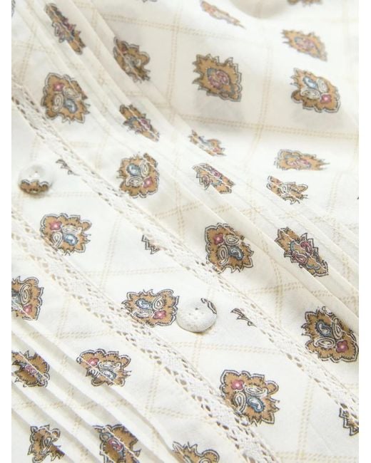 Blouse À Motif Cachemire Veronica Beard en coloris White