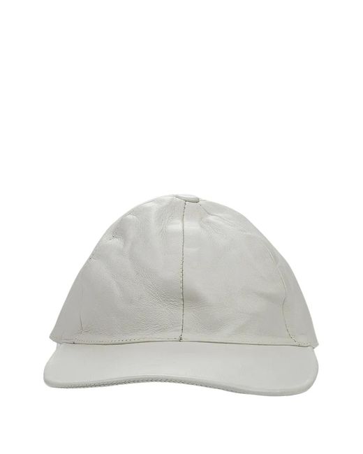 Opening Ceremony Gray Leather Cap for men