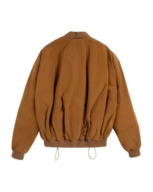 YMC Brown Drawstring Zip-Fastening Bomber Jacket for men