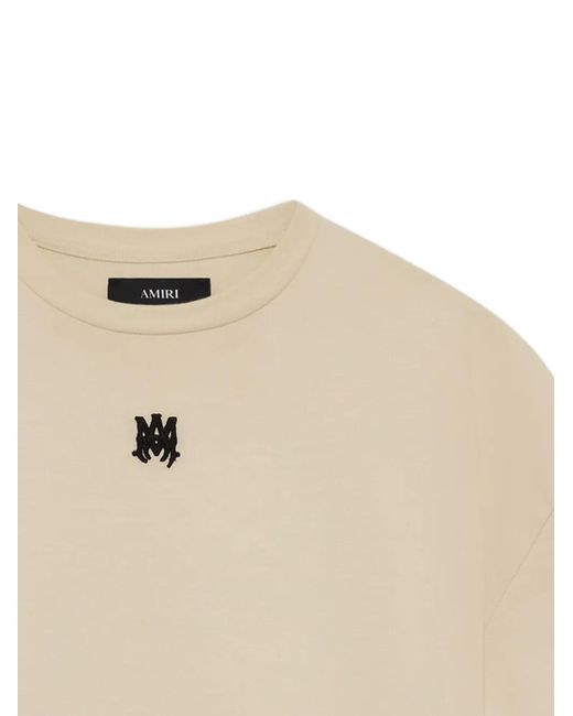 Amiri Drop Shoulder T-Shirt in Natural | Lyst