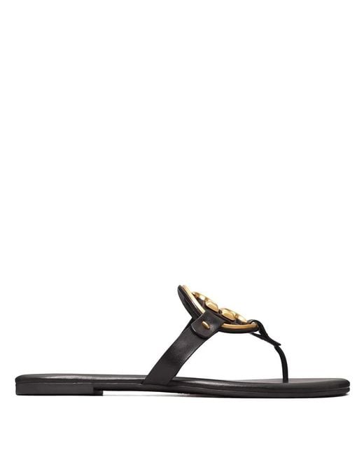 Tory Burch Black Miller Soft Sandals