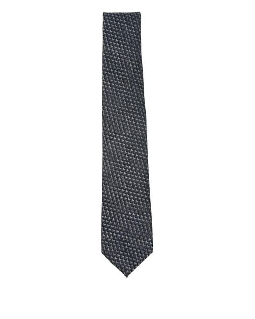 メンズ Giorgio Armani ジオメトリックパターン ネクタイ White
