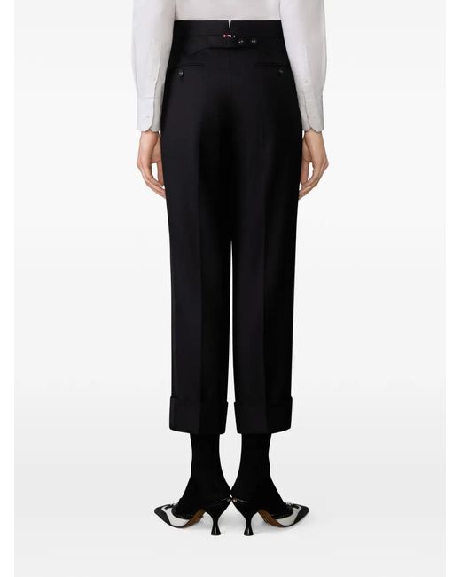 Thom Browne Blue Pantalon De Tailleur À Bandes Latérales