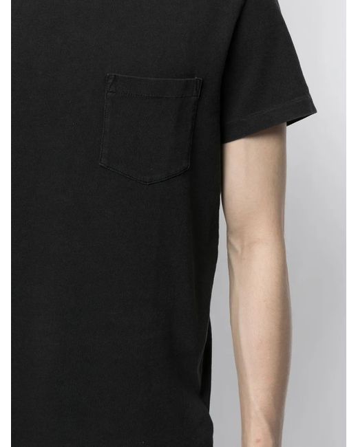 RRL Black Pocket-Detail Cotton T-Shirt for men