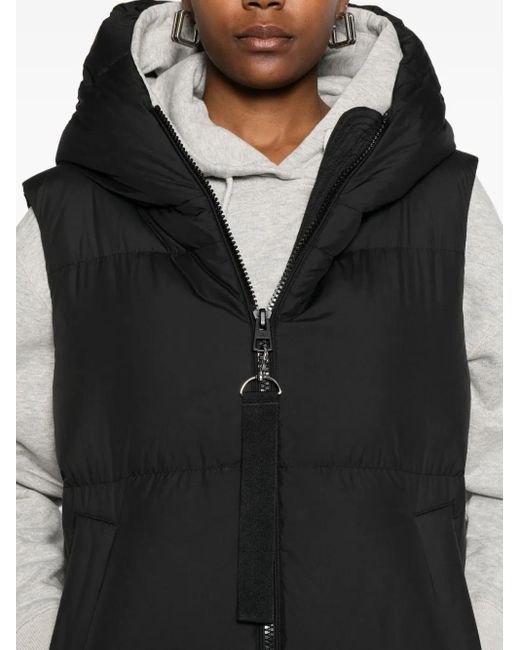 Marc O' Polo Black Quilted High-Neck Gilet