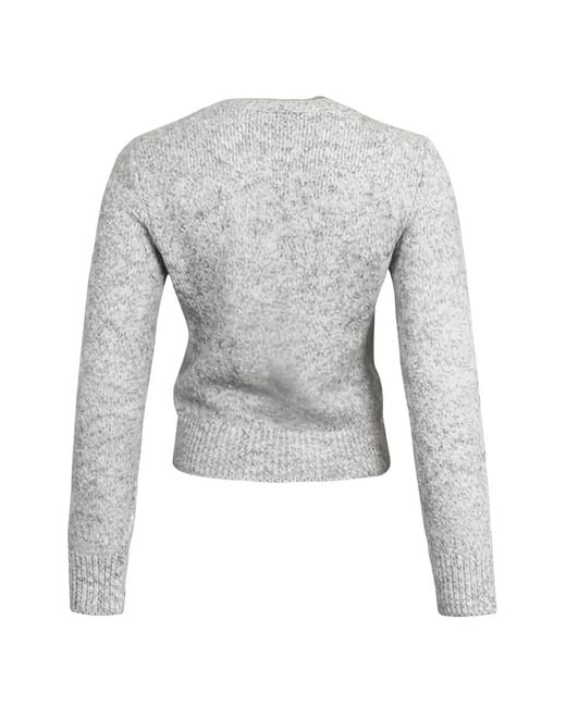 AMI Gray Round-Neck Sweater