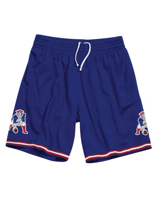 メンズ Mitchell & Ness Nfl New England Patriots メッシュショートパンツ Blue
